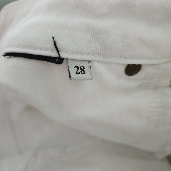 White Seven for All Mankind Jeans Size 28 - Picture 12 of 12